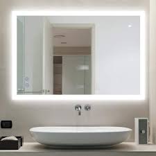 24 x 36 inch led lighted bathroom mirror with rose gold frame, touch sensor switch and cct remembrance, evo style. Amazon Com Citymoda 36x24 Inch Led Lighted Bathroom Mirror Rectangle Bathroom Mirror With Light Wall Mounted Bathroom Mirror With Anti Fog Adjustable Color Temperature Led Lights