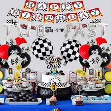 The craze these days is all about birthday themes that focus around a pun based on the age of the child. Buy Race Car Two Fast Party Decorations Supplies Set 2nd Birthday Party Banner Balloons Cupcake Toppers For Boys Girls Kids Race Fans Second Birthday Party Let S Go Racing Theme Sports Event Party Online