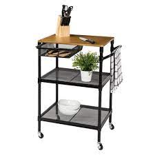 For an amazing way to put their containers. Honey Can Do 36 Inch Kitchen Cart With Wheels Storage Drawer And Handle Black Walmart Com Walmart Com Kitchen Cart Kitchen Storage Cart Kitchen Storage