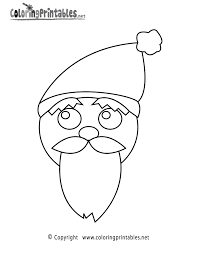 Select from 35919 printable crafts of cartoons, nature, animals, bible and many more. Free Printable Santa Face Coloring Page