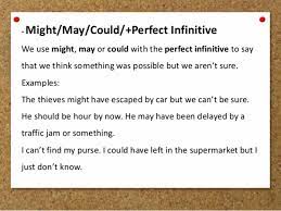 I phoned you at nine this morning but got no answer. Using Perfect Infinitives With Modal Verbs English Grammar Eslbuzz Learning English