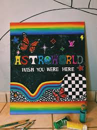 Astro World Painting For Sale On Ebay Bedroom Art Painting Diy Canvas Art Diy Art Painting