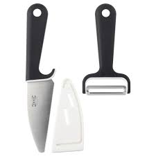 Smabit Knife And Peeler Black White Ikea Curtain Wire Ikea Peelers