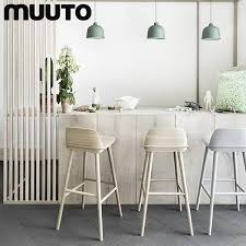Stool height for kitchen island cm. Nerd Bar Stool Comfort And Scandinavian Design Muuto Height 75 Cm Black