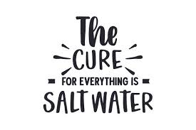 Cartoon explosion dialog commercial conversation bubble black and white sketch element. The Cure For Everything Is Salt Water Svg Cut File By Creative Fabrica Crafts Creative Fabrica