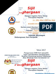 En ahmad marzuki bin abd rahman 2. Sijil Jasamu Dikenang