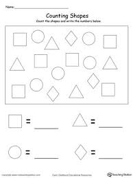 Count And Write The Number Of Shapes Shape Worksheets For Preschool Shapes Worksheet Kindergarten Shapes Worksheets