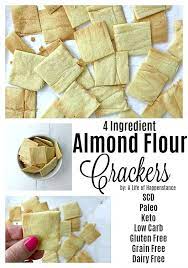 Almond Crackers Scd Paleo Keto Gluten Free And Grain Free Recipe Homemade Crackers Keto Recipes Easy Snacks