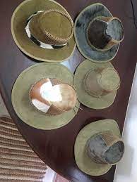 Blue Wildebeest Springbok Skins Hats With Suede Cow Leather Cow Leather Cow Leather Hats