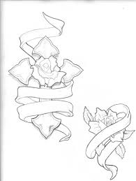 Image Result For Ribbon Drawings Cross Drawing Roses Drawing Sketch Tattoo Design