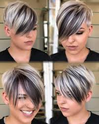 The hair and bangs are laid on its side, and it looks pink tapered pixie. 50 Short Hairstyles For Round Faces With Slimming Effect Hair Adviser