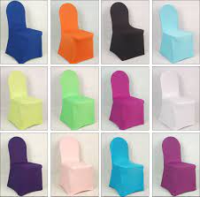 100 pcs spanex lycra elastic wedding chair cover for hotel banquet chair covers wholesale and retail 200gsm
