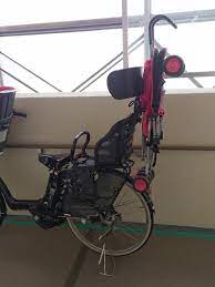 バギーを自転車に乗せる方法 バギー 自転車 お腹