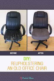 I love my $25 electric staple gun, well worth the investment for. Diy Reupholstering Old Office Chair Office Chair Diy Reupholster Office Chair Makeover