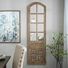 Mirrored Panel Door Wooden Plaque Kirklands Rustic Wall Decor Dining Room Walls Panel Door Design