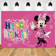 This two piece set of die cuts/wall decorations is the perfect addition to your minnie mouse birthday party. Minnie Mouse Party Backdrop Birthday Party Decorations For Sale Ebay