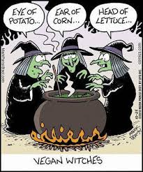 Vegan Witches Halloween Funny Vegan Halloween Witch