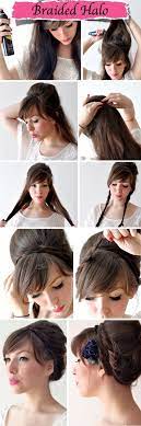 Easy Braided Halo Tutorial Braided Halo Hairstyle Hair Beauty Hair Makeup