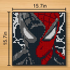 +31 idées et designs pour vous inspirer en images. Spiderman In Black And Red Pixel Art Movie Moc 90149 With 2304 Pieces Moc Brick Land
