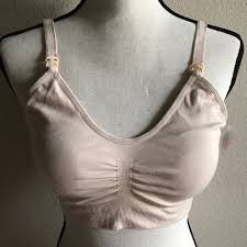 rampage lamaze maternity nursing bra nude m l xl nwt