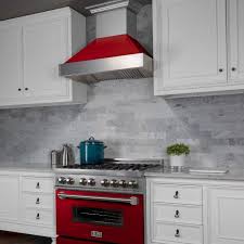 range hood with red gloss shell (8654rg