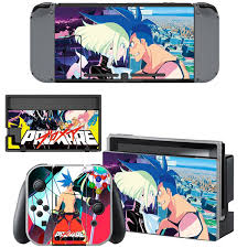 A pouch sits in the upper carry everything: Anime Promare Decals Nintendo Switch Joy Con Dock Console Vinyl Skins Stickers Covers Wish