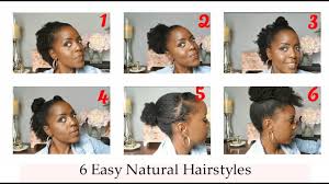 Most girls love the look of a princess. 6 Quick Natural Hairstyles For Black Women Short Medium Hair Youtube