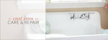 Your sink can easily be repaired with the right porcelain fix it kit and by repairing it using the best method possible. Cast Iron Care And Repair