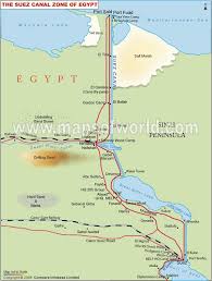 The canal opened in 1869, and remains one of the planet's busiest shipping lanes. Suez Canal Map Suez Map Egypt Map
