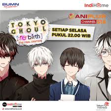 Check spelling or type a new query. Indihome Interactive Tv Auf Twitter Saksikan Kelanjutan Anime Tokyo Ghoul Re Birth The Final Chapter Setiap Selasa Pukul 22 00 Wib Di Channel Aniplus