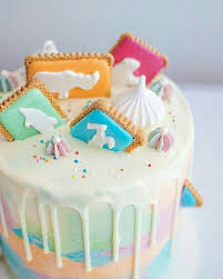 Zoo Biscuit Cake Biscuit Cake Cupcake Cakes Zoo Cake