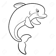 There's something for everyone from beginners to the advanced. Coloring Pages Marine Wild Animals Cute Dolphin Smiles Royalty Free Cliparts Vectors And Stock Illustration Image 58544107
