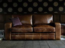 relax on luxury leather sofa