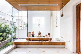 Interior modern home temple design. 30 Puja Room Designs For A Tranquil Meditative Home