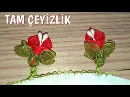 Kurdele Oyalari Gala Cicegi Yazmada Yazma Ornekleri Kurdele Oyasi Oya Kurdele Isi