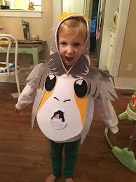 Star Wars Porg Costume Diy Diy Costumes Kids Halloween Kids Cool Halloween Costumes