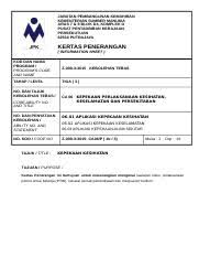 Untuk narkotika disimpan di tempat yang khusus. Tujuan Pemeriksaan Keselamatan Adalah Untuk Mencari Melihat Merekod Dan Course Hero