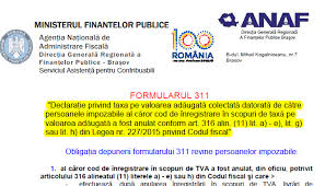 311/2015) au fost publicate următoarele acte normative:hotărâri ale camerei deputaţilor. DeclaraÈia Formularul 311 Cine Are ObligaÈia Depunerii Care Este Perioada De Raportare Cum Se Transmite PrecizÄri Rectificare Etc Cabinetexpert Ro Blog Contabilitate