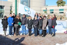 New Path Youth Family Services And The City Of Barrie Raise The Bell Let S Talk Flag In Support Of Mental Health New Path Youth And Family Services