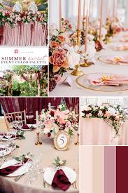 Top 5 Summer Wedding Color Schemes For 2020 In 2020 Gold And Burgundy Wedding Wedding Rose Gold Theme Rose Gold Wedding Decor