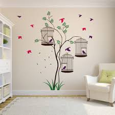 Simple wall painting at home. Bird Cages Wall Stickers Home Wall Painting Room Wall Painting Wall Painting Decor