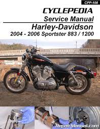Harley Davidson Xl883 Xl1200 Sportster 2004 2006 Cyclepedia Printed Motorcycle Manual