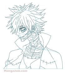 How To Draw Dabi From Boku No Hero Academia Mangajam Com Em 2020 Anime Colorir