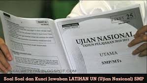 Soal dan kunci jawaban unbk bahasa indonesia 2018. Soal Soal Dan Kunci Jawaban Latihan Un Ujian Nasional Smp Tahun 2018 Makalah Pedia