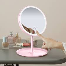 Getting ready to hit the town? Usb Charge Led Makeup Mirrors With Ring Light Hd Vanity Mirrors Smart Touch Control Illuminated Stand Up Desk Table Mirror Shopee Philippines
