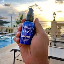 Marcus Yort Men's Daily Anti-Aging Facial Serum, Lightweight Moisturizer  For Men, 2 OZ, All-Natural