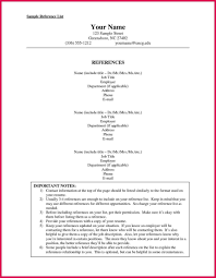 The process of writing a resume might seem super scary to you. List Of Reference Template Addictionary