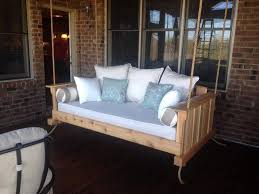 How i build a bed swing. Ahh A Very Relaxing Hanging Daybed Is There Anybody Who Doesn T Want To Have This Piece Of Furniture In Their Outdoo Porch Swing Bed Daybed Swing Porch Swing