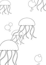 Jellyfish Jellyfish And Bubbles Coloring Page Jpg Online Coloring Pages Coloring Pages Online Coloring