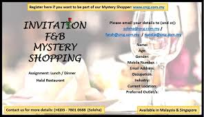 I really enjoyed reading the mystery shopper training program and although i had heard of the term before, i learnt a lot by reading this book. Part Time As Mystery Shopper Singapore Classifieds